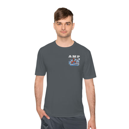 Special Request: AMP Detailing Front & Back Logo 100% Polyester - Unisex Moisture Wicking Tee