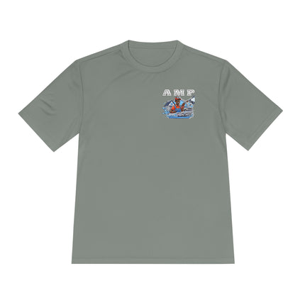 Special Request: AMP Detailing Front & Back Logo 100% Polyester - Unisex Moisture Wicking Tee