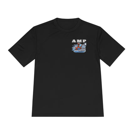 Special Request: AMP Detailing Front & Back Logo 100% Polyester - Unisex Moisture Wicking Tee