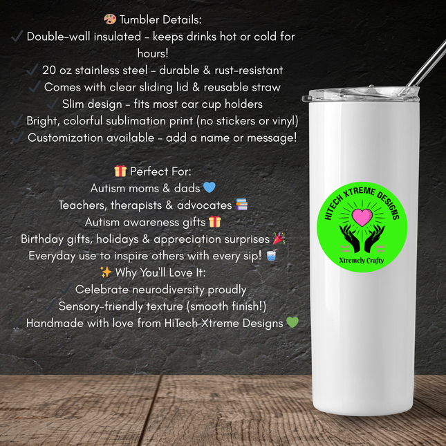 Custom Graduation Photo Tumbler 20oz – Personalized Senior Gift & Matching Fan Accessory
