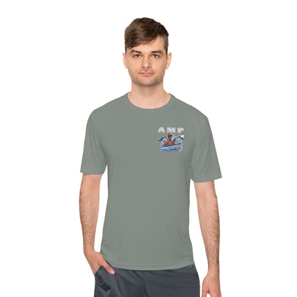 Special Request: AMP Detailing Front & Back Logo 100% Polyester - Unisex Moisture Wicking Tee
