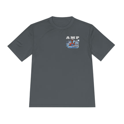 Special Request: AMP Detailing Front & Back Logo 100% Polyester - Unisex Moisture Wicking Tee