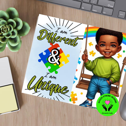Autism Awareness Boy PNG: Puzzle Piece Sublimation Design (Digital Download)