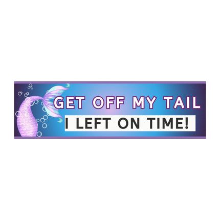 Funny Bumper Magnet & Bumper Sticker Included: Sarcastic Car Fridge Sticker - Mermaid TailSticker + Magnet Bundle