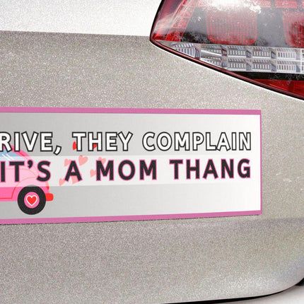Funny Bumper Magnet & Bumper Sticker Included: Inspirational Car Decal, Fridge Magnet (10x3'')Sticker + Magnet Bundle