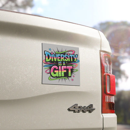 Diversity Is a Gift Magnet & Sticker Set – Design 2