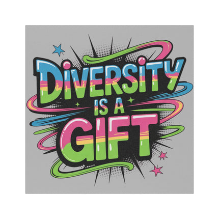 Diversity Is A Gift Car Magnet & Bumper Sticker Included: DEI Bumper Sticker (5x5in)