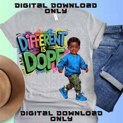Autism Awareness Boy PNG: Neurodiversity Design (Digital Download)