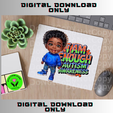 Autism Awareness Boy PNG: Sublimation Design (Digital Download)