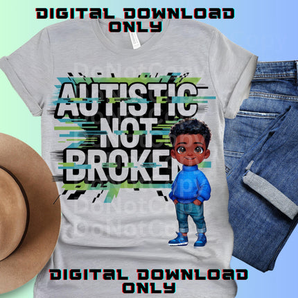 Autism Awareness Boy PNG: Neurodiversity Design (Digital Download)