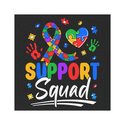 Autism Awareness Magnet & Bumper Sticker Included: Puzzle Piece Support Squad, Car or Fridge