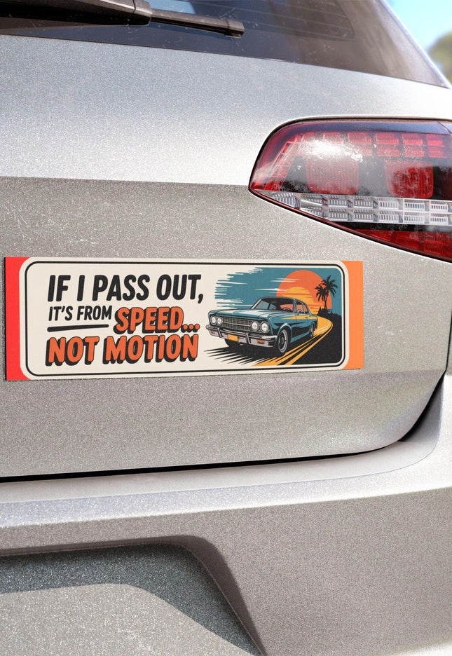 Funny Bumper Magnet & Bumper Sticker Included: Sarcastic Car Decal, 10in x 3in