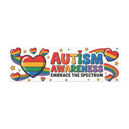 Autism Awareness Bumper Magnet & Bumper Sticker Included: Inspirational Car Decal (10in x 3in)