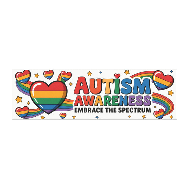 Autism Awareness Bumper Magnet & Bumper Sticker Included: Inspirational Car Decal (10in x 3in)