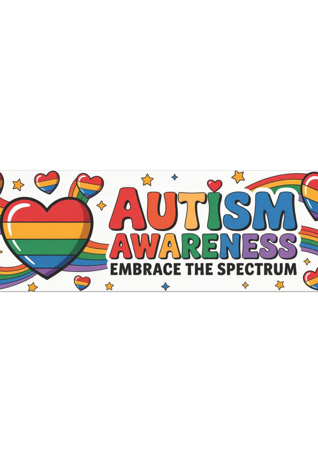 Autism Awareness Bumper Magnet & Bumper Sticker Included: Inspirational Car Decal (10in x 3in)