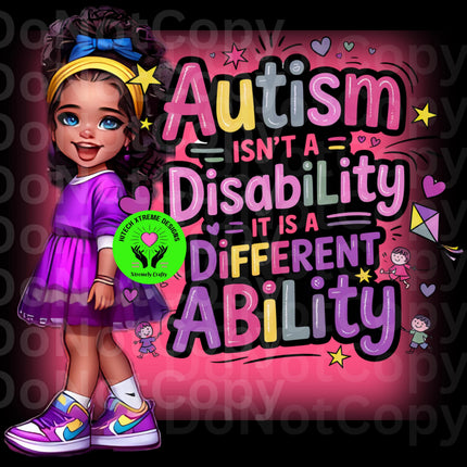Autism Awareness PNG: Ability Design (Digital Download)