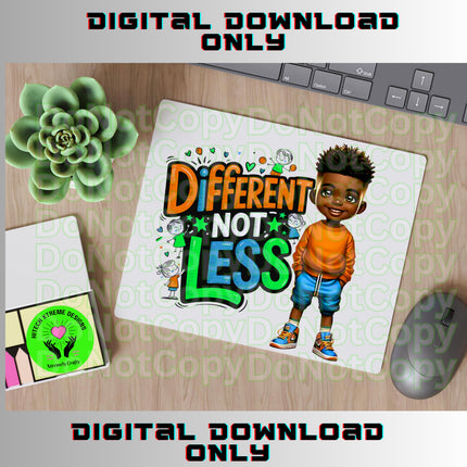 Autism Awareness PNG: Black Boy Design (Digital Download)