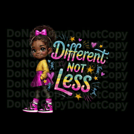 Autism Awareness PNG: Black Girl, Ability Kid Sublimation Design (Digital Download)