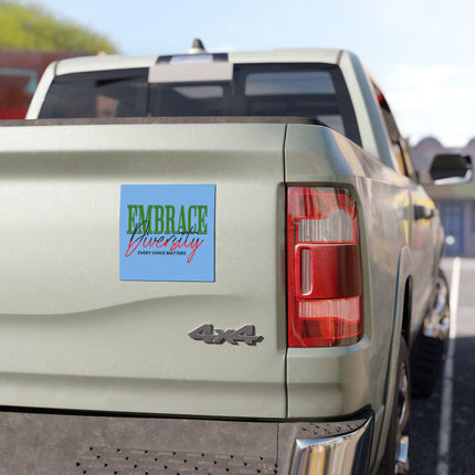Diversity Equality Inclusion Car Magnet & Bumper Sticker Included: DEI Bumper Sticker