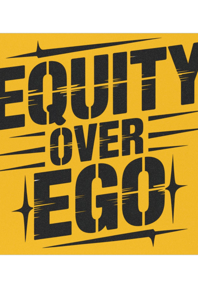 Equity Over Ego Magnet & Bumper Sticker Included: DEI Bumper Sticker (5x5 in)
