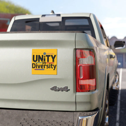 DEI Magnet & Bumper Sticker Included: Diversity Equality Inclusion Bumper Sticker (5x5 in)Sticker + Magnet Bundle