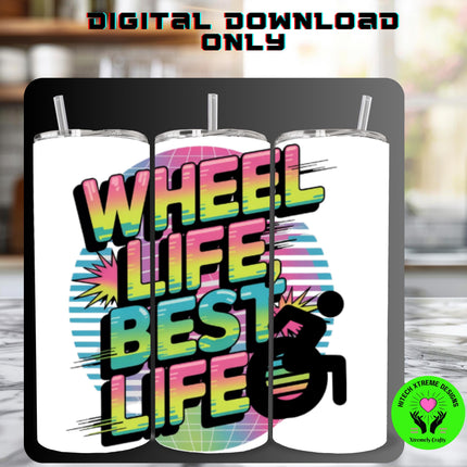 Wheelchair Support T-Shirt, Self Care Tee, Motivational Shirt, Inspiration Wheelchair Tee 2, Wheel Life Best Life, wheelchair tee inclusion