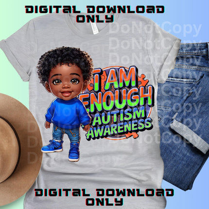 Autism Awareness Boy PNG: Sublimation Design (Digital Download)