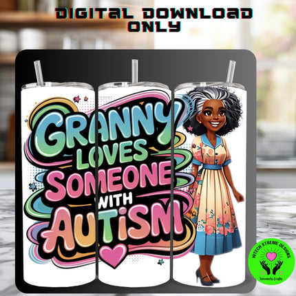 Autism Awareness PNG: Granny Design (Digital Download)