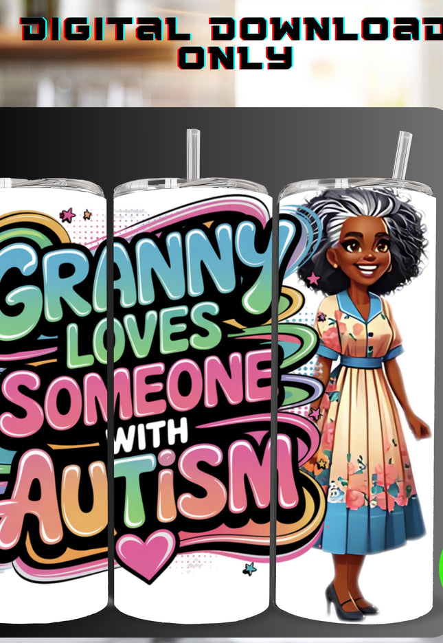 Autism Awareness PNG: Granny Design (Digital Download)