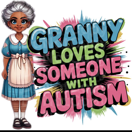 Autism Awareness PNG: Granny Design (Digital Download)