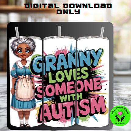 Autism Awareness PNG: Granny Design (Digital Download)