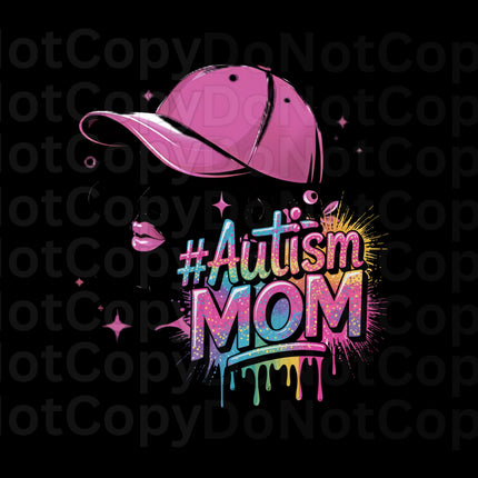 Autism Mom PNG: Colorful Sublimation Design (Digital Download)