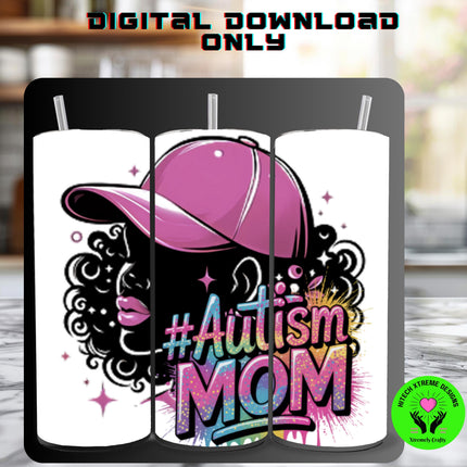 Autism Mom PNG: Colorful Sublimation Design (Digital Download)