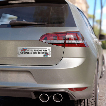 Funny Bumper Magnet & Bumper Sticker Included: Sarcastic Car/Fridge Sticker (10in x 3in)