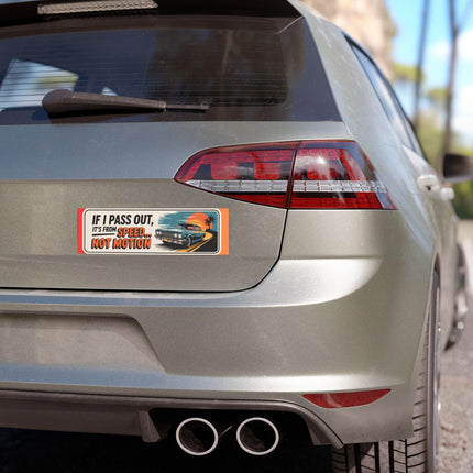 Funny Bumper Magnet & Bumper Sticker Included: Sarcastic Car Decal, 10in x 3in