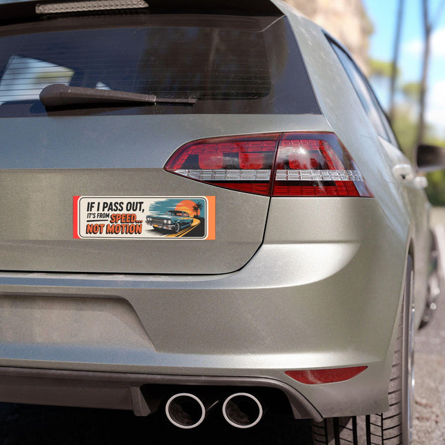 Funny Bumper Magnet & Bumper Sticker Included: Sarcastic Car Decal, 10in x 3in