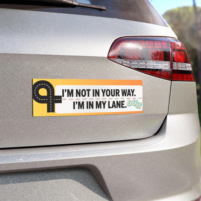 Funny Car Magnet & Sticker Set – Design 6