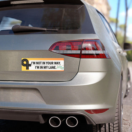 Funny Bumper Magnet & Bumper Sticker Included: Sarcastic Car Decal (10in x 3in)