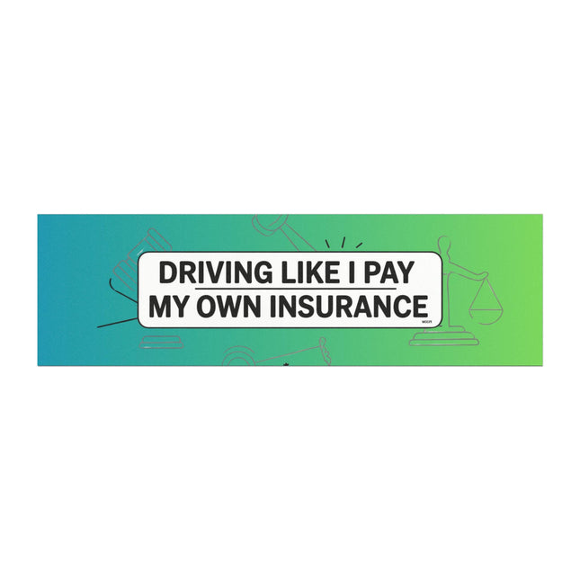 Funny Insurance Magnet & Sticker Set