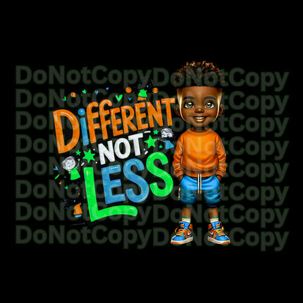 Autism Awareness PNG: Black Boy Design (Digital Download)