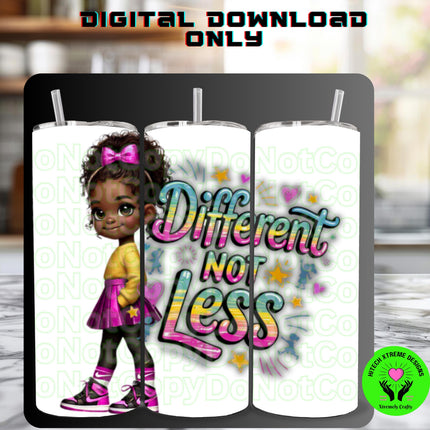 Autism Awareness PNG: Black Girl, Ability Kid Sublimation Design (Digital Download)