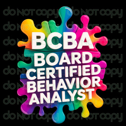 BCBA Digital Bundle: Board Certified Behavior Analyst PNG Designs (Digital Download)