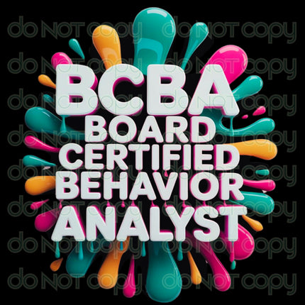 BCBA Digital Bundle: Board Certified Behavior Analyst PNG Designs (Digital Download)