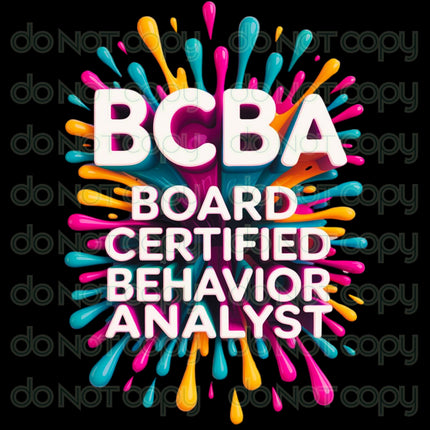 BCBA Digital Bundle: Board Certified Behavior Analyst PNG Designs (Digital Download)