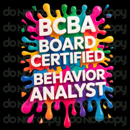 BCBA Digital Bundle: Board Certified Behavior Analyst PNG Designs (Digital Download)