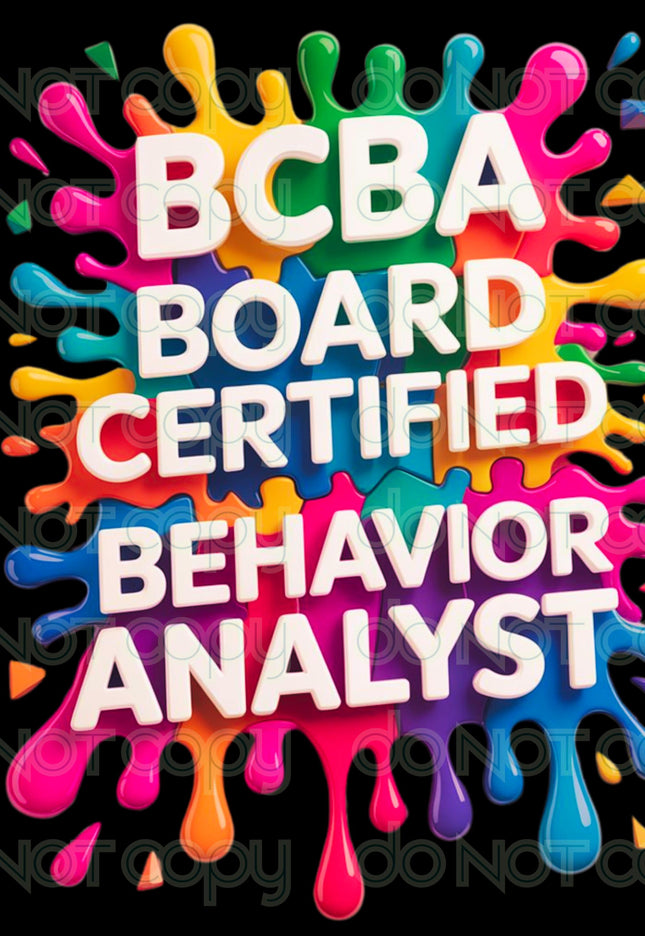 BCBA Digital Bundle: Board Certified Behavior Analyst PNG Designs (Digital Download)