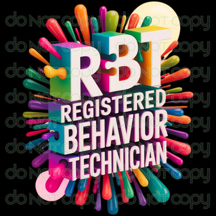 RBT Registered Behavior Technician Digital Download Bundle 2 Png Sublimation Printable 5 images