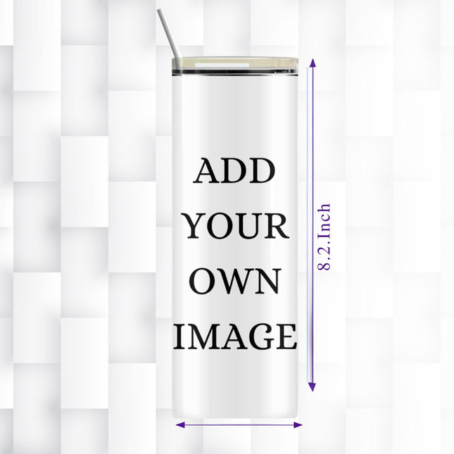 Personalized photo Tumbler 20oz Stainless Steel | Custom Photo Tumbler | Name added to Tumbler| Custom Gift for Her or Him |