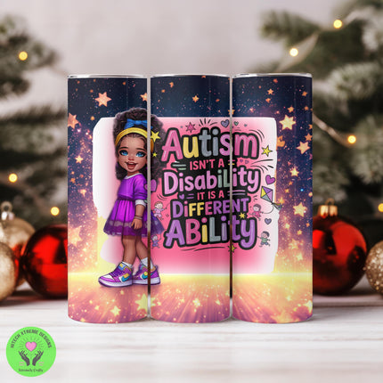 Autism Awareness Tumbler: Stainless Steel, Different Ability Gift