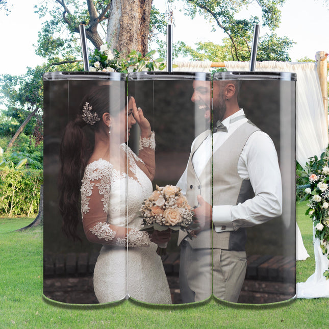 Personalized photo Tumbler 20oz Stainless Steel | Custom Photo Tumbler | Name added to Tumbler| Custom Gift for Her or Him |